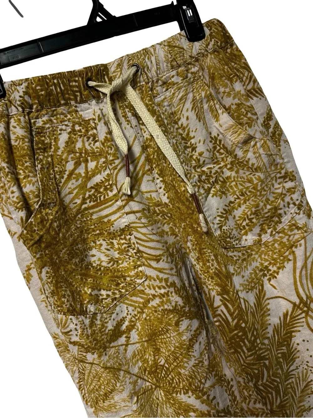 Anthropologie Pilcro Pants Linen Surf The Cottage XS Pull On Beach Boho Coastal